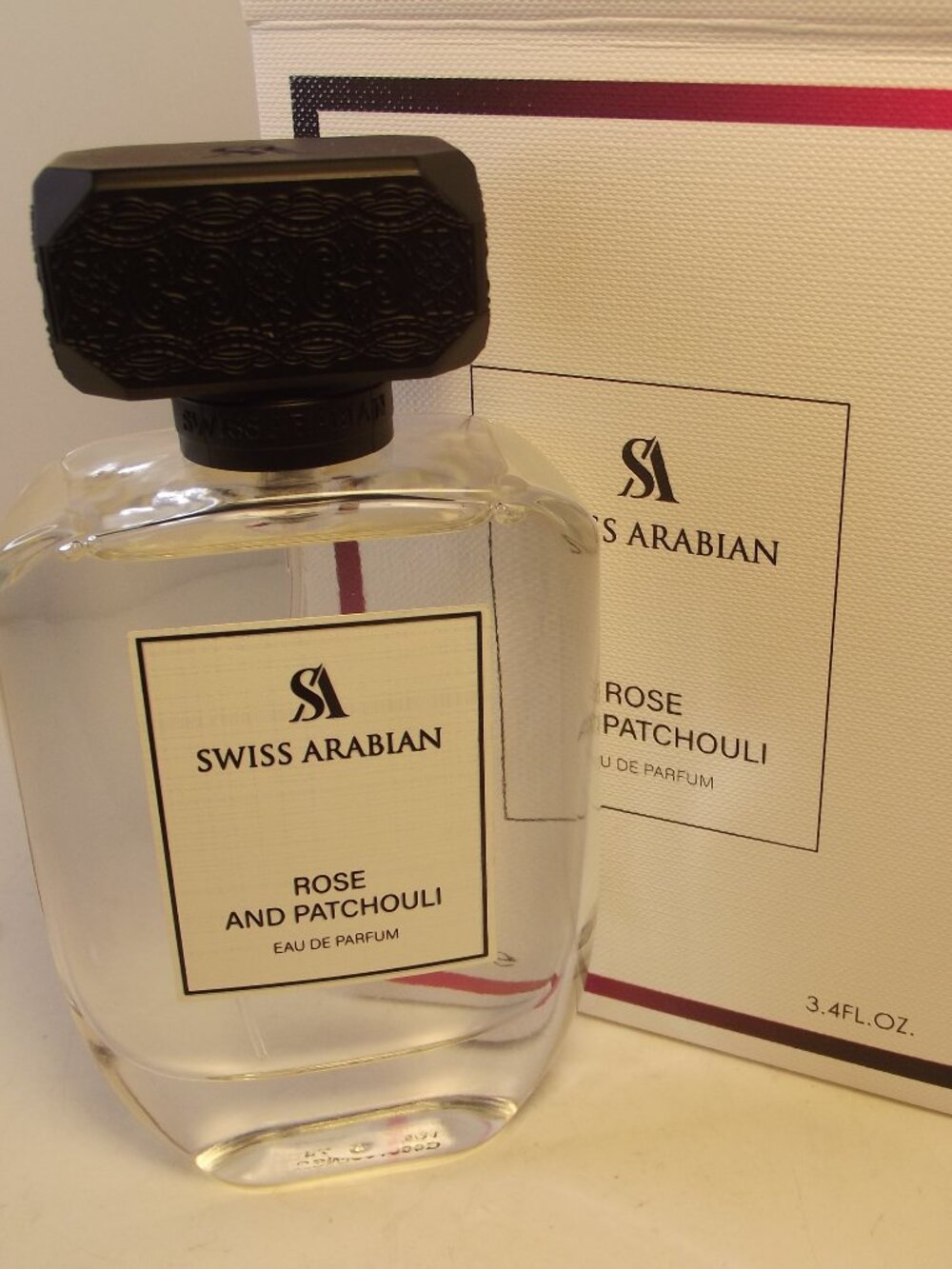 New in Box Swiss Arabian Rose and Patchouli 3.4 Fl Oz